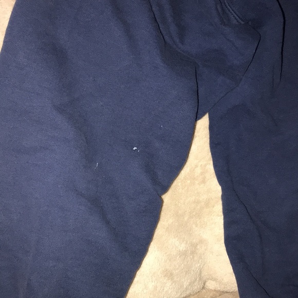 Hanes ultimate cotton medium blue zippered hoodie damaged 💕 - Picture 7 of 8